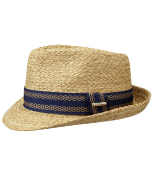 Sombrero de paja bandeau mauve Flint